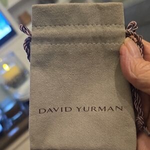 7 David Yurman Tan Suede Drawstring Bags